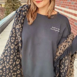 Rachel Hollis black sweatshirt